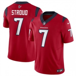 Men Houston Texans 7 C J  Stroud Red 2023 F U S E Vapor Untouchable Stitched Football Jersey