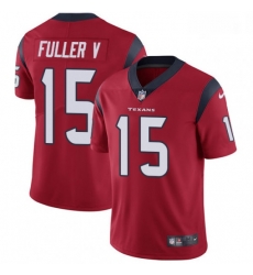 Men Nike Houston Texans 15 Will Fuller V Limited Red Alternate Vapor Untouchable NFL Jersey