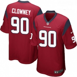 Men Nike Houston Texans 90 Jadeveon Clowney Game Red Alternate NFL Jersey