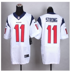 New Houston Texans #11 Jaelen Strong White Men Stitched NFL Elite Jersey