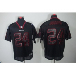 Nike Houston Texans 24 Johnathan Joseph Black Elite Lights Out NFL Jersey