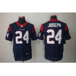 Nike Houston Texans 24 Johnathan Joseph Blue Elite NFL Jersey