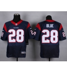 Nike Houston Texans 28 Alfred Blue Blue Elite NFL Jersey