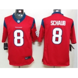 Nike Houston Texans 8 Matt Schaub Red Game NFL Jersey