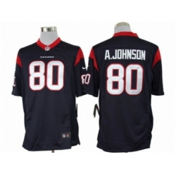 Nike Houston Texans 80 Andre Johnson Blue LIMITED NFL Jersey