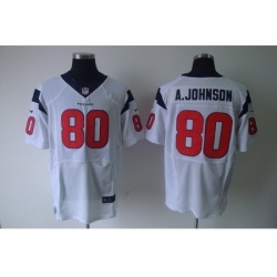 Nike Houston Texans 80 Andre Johnson White Elite NFL Jersey