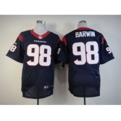 Nike Houston Texans 98 Connor Barwin Blue Elite NFL Jersey