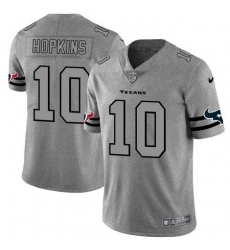 Nike Texans 10 DeAndre Hopkins 2019 Gray Gridiron Gray Vapor Untouchable Limited Jersey