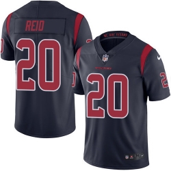 Nike Texans #20 Justin Reid Navy Blue Mens Stitched NFL Limited Rush Jersey