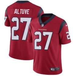 Nike Texans #27 Jose Altuve Red Alternate Mens Stitched NFL Vapor Untouchable Limited Jersey