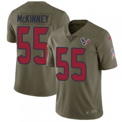 Nike Texans #55 Benardrick McKinney Olive Mens Stitched NFL Limited 2017 Salute To Service Jersey