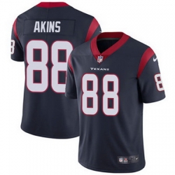 Nike Texans #88 Jordan Akins Navy Blue Team Color Mens Stitched NFL Vapor Untouchable Limited Jersey