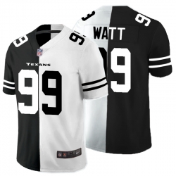 Nike Texans 99 J.J. Watt Black And White Split Vapor Untouchable Limited Jersey