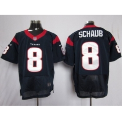 Nike houston texans 8 Matt Schaub blue Elite jerseys