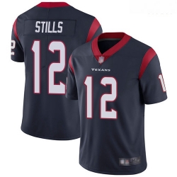 Texans 12 Kenny Stills Navy Blue Team Color Men Stitched Football Vapor Untouchable Limited Jersey