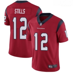 Texans 12 Kenny Stills Red Alternate Men Stitched Football Vapor Untouchable Limited Jersey