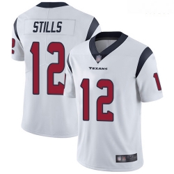 Texans 12 Kenny Stills White Men Stitched Football Vapor Untouchable Limited Jersey