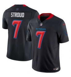 Women Houston Texans 7 C J Stroud Navy 2024 2nd Alternate F U S E Vapor Stitched Jersey