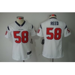 Women Nike Houston Texans #58 Brooks Reed White Color[NIKE LIMITED Jersey]