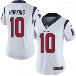 Womens Nike Houston Texans 10 DeAndre Hopkins Elite White NFL Jersey