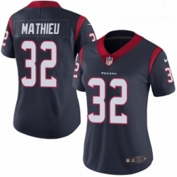 Womens Nike Houston Texans 32 Tyrann Mathieu Navy Blue Team Color Vapor Untouchable Elite Player NFL Jersey