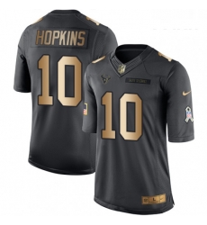 Youth Nike Houston Texans 10 DeAndre Hopkins Limited BlackGold Salute to Service NFL Jersey