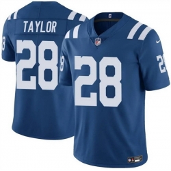 Men Indianapolis Colts 28 Jonathan Taylor Blue Vapor Limited Stitched Football Jersey