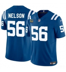 Men Indianapolis Colts 56 Quenton Nelson Blue 2025 F U S E With 4 Star C Patch Vapor Limited Stitched Football Jersey Men Indianapolis Colts 56 Quenton Nelson Blue 2025 F U S E With 4 Star C Patch Vapor Limited Stitched Football Jersey