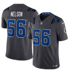 Men Indianapolis Colts  56 Quenton Nelson Dark Gray 2026 F U S E  Rivalries Collection Limited Stitched Football Jersey