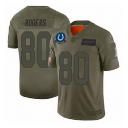 Men Indianapolis Colts 80 Chester Rogers Limited Camo 2019 Salute to Service Football Jersey