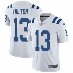 Men Nike Indianapolis Colts 13 TY Hilton White Vapor Untouchable Limited Player NFL Jersey