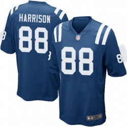 Men Nike Indianapolis Colts 88 Marvin Harrison Game Royal Blue Team Color NFL Jersey