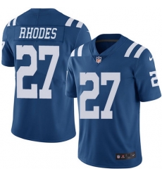 Nike Colts 27 Xavier Rhodes Royal Blue Men Stitched NFL Limited Rush Jersey