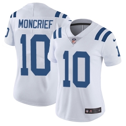 Nike Colts #10 Donte Moncrief White Womens Stitched NFL Vapor Untouchable Limited Jersey