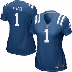 Womens Nike Indianapolis Colts 1 Pat McAfee Game Royal Blue Team Color NFL Jersey