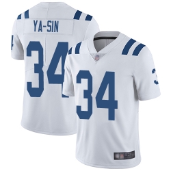 Colts 34 Rock Ya Sin White Youth Stitched Football Vapor Untouchable Limited Jersey