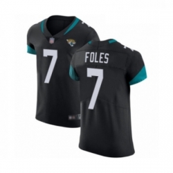 Men Jacksonville Jaguars 7 Nick Foles Black Team Color Vapor Untouchable Elite Player Football Jersey