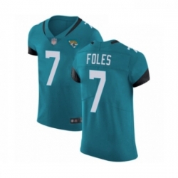 Men Jacksonville Jaguars 7 Nick Foles Teal Green Alternate Vapor Untouchable Elite Player Football Jersey