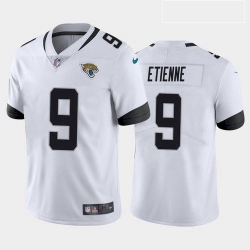 Men Jacksonville Jaguars Travis Etienne White Blue Black 2021 Draft Jersey