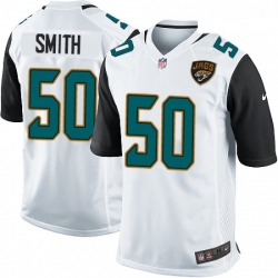 Men Nike Jacksonville Jaguars 50 Telvin Smith Game White NFL Jersey