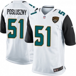 Men Nike Jacksonville Jaguars 51 Paul Posluszny Game White NFL Jersey