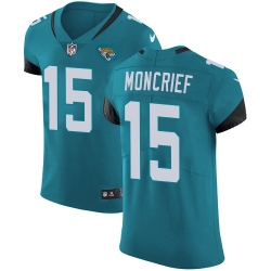 Nike Elite Men Donte Moncrief Teal Green Alternate Jersey NFL #15 Jacksonville Jaguars Vapor