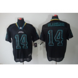 Nike Jacksonville Jaguars 14 Justin Blackmon Black Elite Lights Out NFL Jersey