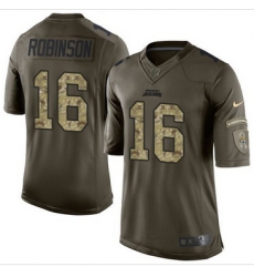 Nike Jacksonville Jaguars #16 Denard Robinson Green Men 27s Stitched NFL Limited Salute to Service Jersey