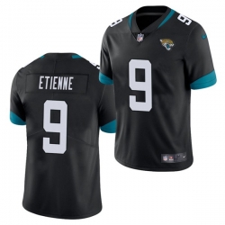 Nike Jacksonville Jaguars 9 Travis Etienne Black 2021 Draft Vapor Limited Jersey