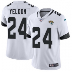 Nike Jaguars #24 T J  Yeldon White Mens Stitched NFL Vapor Untouchable Limited Jersey