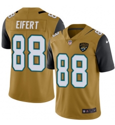 Nike Jaguars 88 Tyler Eifert Gold Men Stitched NFL Limited Rush Jersey