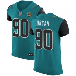 Nike Jaguars #90 Taven Bryan Teal Green Team Color Mens Stitched NFL Vapor Untouchable Elite Jersey