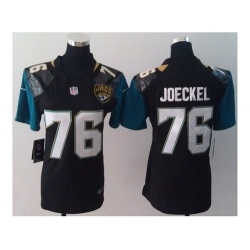 Nike Women NFL Jacksonville Jaguars #76 Luke Joeckel Black Jerseys(NEW)