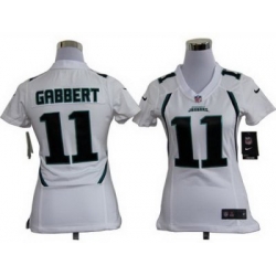 Women Nike Jacksonville Jaguars 11# Blaine Gabbert White Nike NFL Jerseys